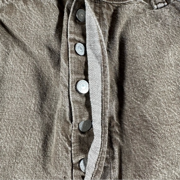 Levi's 501 White Oak Cone Denim Jeans 42x32 Button Fly 5 Pocket Tan Brown Work - Picture 4 of 12